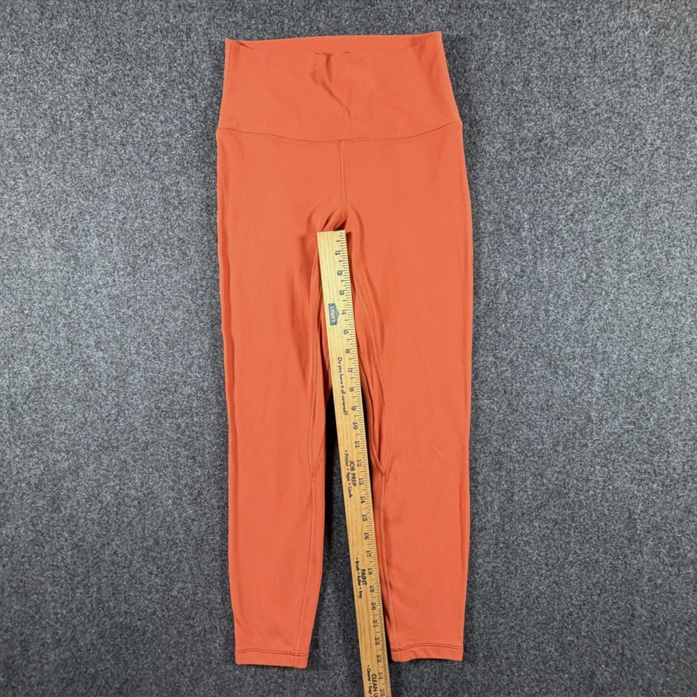 Lululemon Align High-Rise Pant 25" Orange Nulu Yoga Leggings Womens Size 6 - Picture 5 of 11